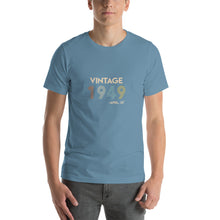 Load image into Gallery viewer, Vintage 1949, April 25th Unisex T-Shirt