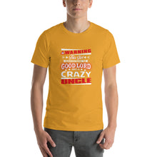 Load image into Gallery viewer, Warning this girl is protected by the good lord and crazy uncle Unisex T-Shirt
