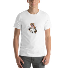 Load image into Gallery viewer, Bull terrier pocket Unisex T-Shirt
