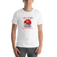 Load image into Gallery viewer, April 10th girl - a mouth she can't control, lips pattern Unisex T-Shirt
